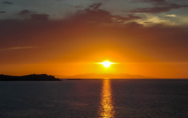 Fototapeta na wymiar Greek Sunset