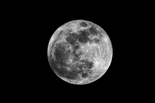 Moon at night, Indonesia