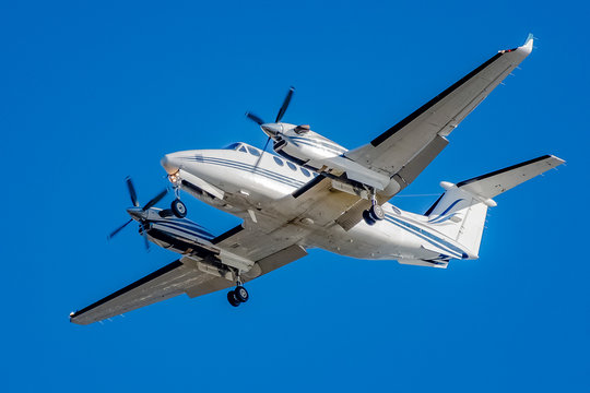 Low angle view of a plane flying in the sky