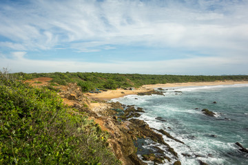 rough coastline in the south of Sri Lanka