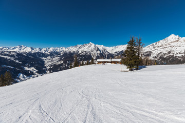 Fototapeta na wymiar Skiing In Kals Matrei Austria