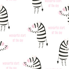 cute pattern zebra © StockVector