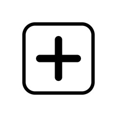 Plus Icon. Add plus icon. Addition sign. Medical Plus icon