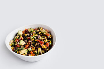 Avocado Bean Salsa Isolated