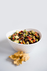 Avocado Bean Salsa with Chips