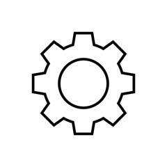 Setting Icon Vector. Cog Settings Icon Symbol