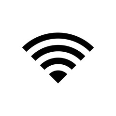 WIFI Icon. signal vector icon. Wireless and wifi icon or sign for remote internet access