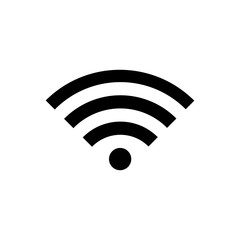WIFI Icon. signal vector icon. Wireless and wifi icon or sign for remote internet access