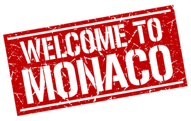 welcome to Monaco stamp