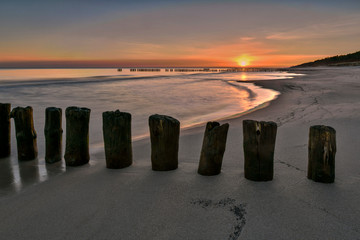Baltic Sea sunrise, Hel Peninsula, Chałupy, Poland