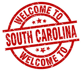 welcome to South Carolina red stamp