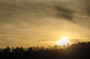 Fototapeta na wymiar Sunrise in Alabama