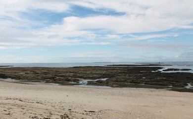 Saint Goustan beach in Le Croisic seaside town - Guerande peninsula, Loire Atlantique, Pays de la Loire region, France