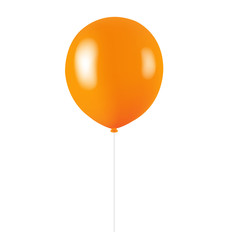 Orange Balloon Isolated