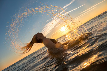 Sunrise at the beach, St Simons Island, Georgia