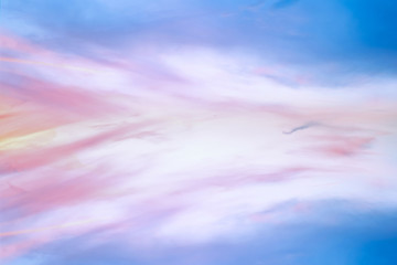 Sky in the pink and blue colors with effect of light pastel tones