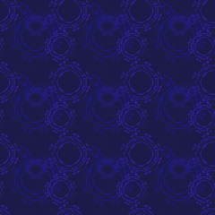 Seamless background pattern with various colored circles.