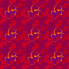 Seamless background pattern with various colored spots.