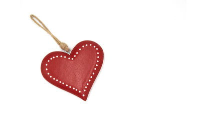 Rotes Herz isoliert - Valentinstag