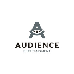 Initial Letter A with Eye Vision logo design