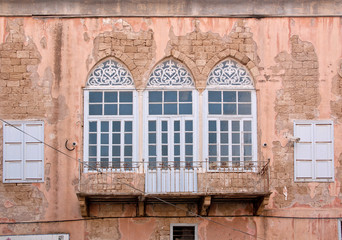 old wall of the ancient Mediterranean city