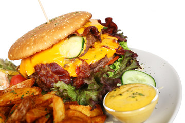 Burger & Wedges