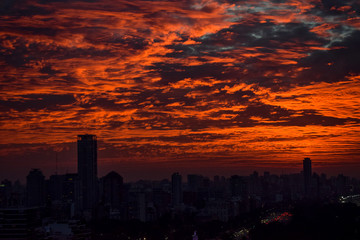 sunset in buenos aires