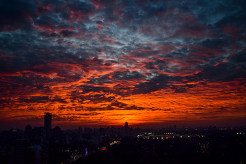 sunset in buenos aires