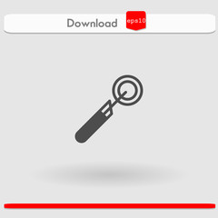 laryngeal mirror vector icon