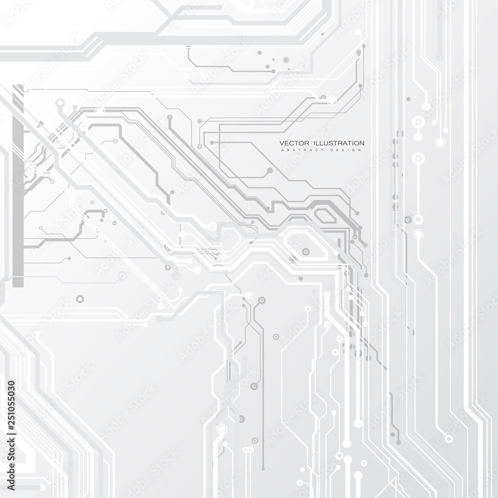 Poster circuit board digital chipset electronic technology computer lines engineering processor flat copy s