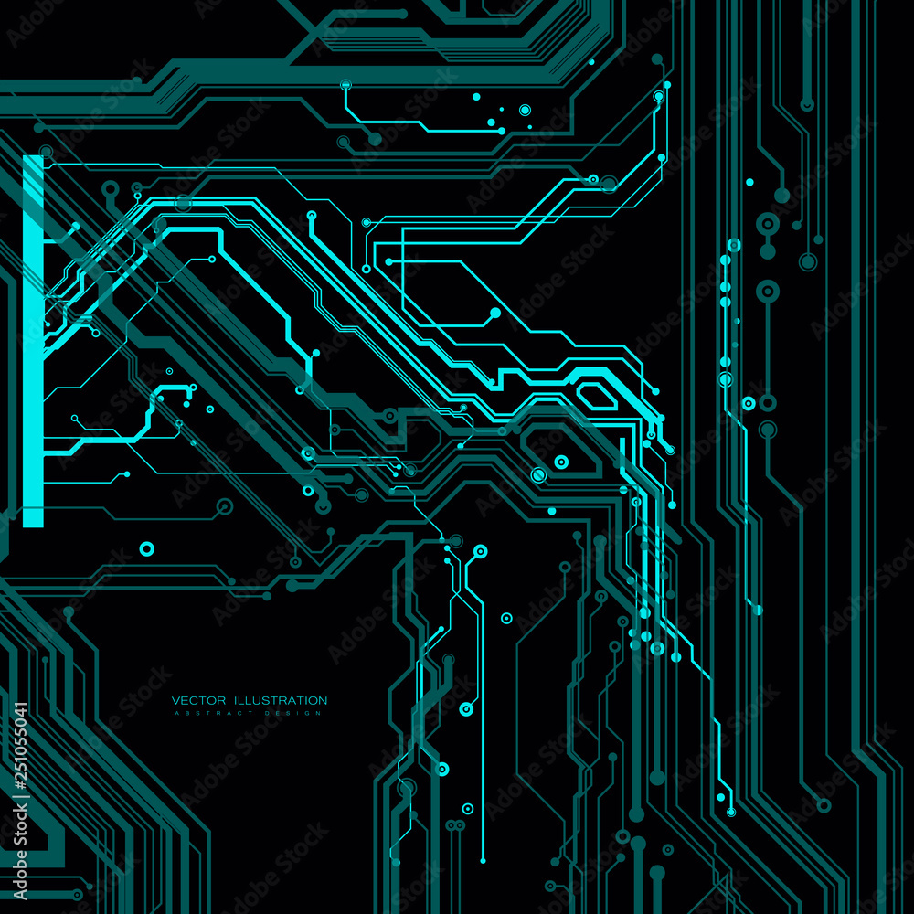 Aufkleber circuit board digital chipset electronic technology computer lines engineering processor flat copy s