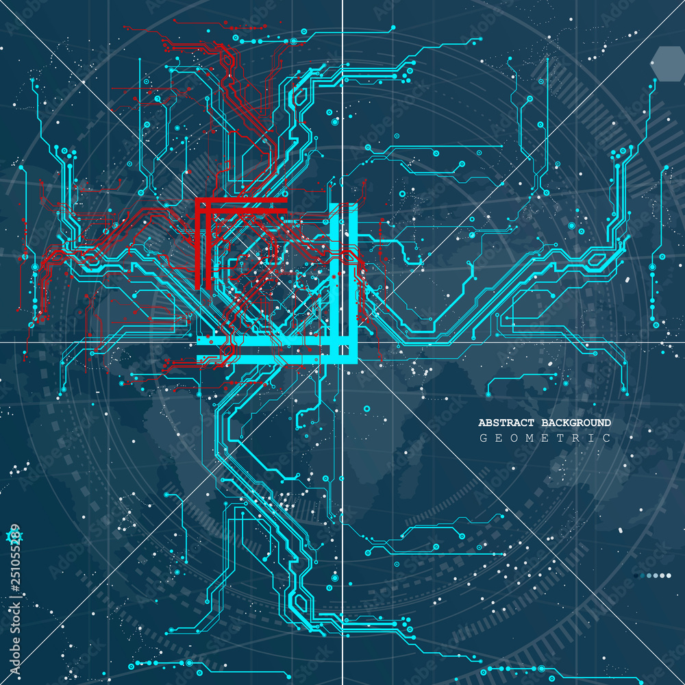 Aufkleber circuit board digital chipset electronic technology computer lines engineering processor flat copy s