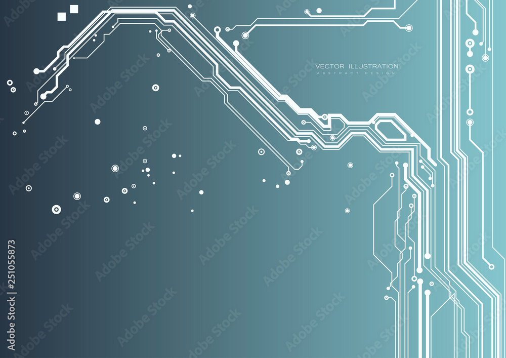 Aufkleber circuit board digital chipset electronic technology computer lines engineering processor flat copy s