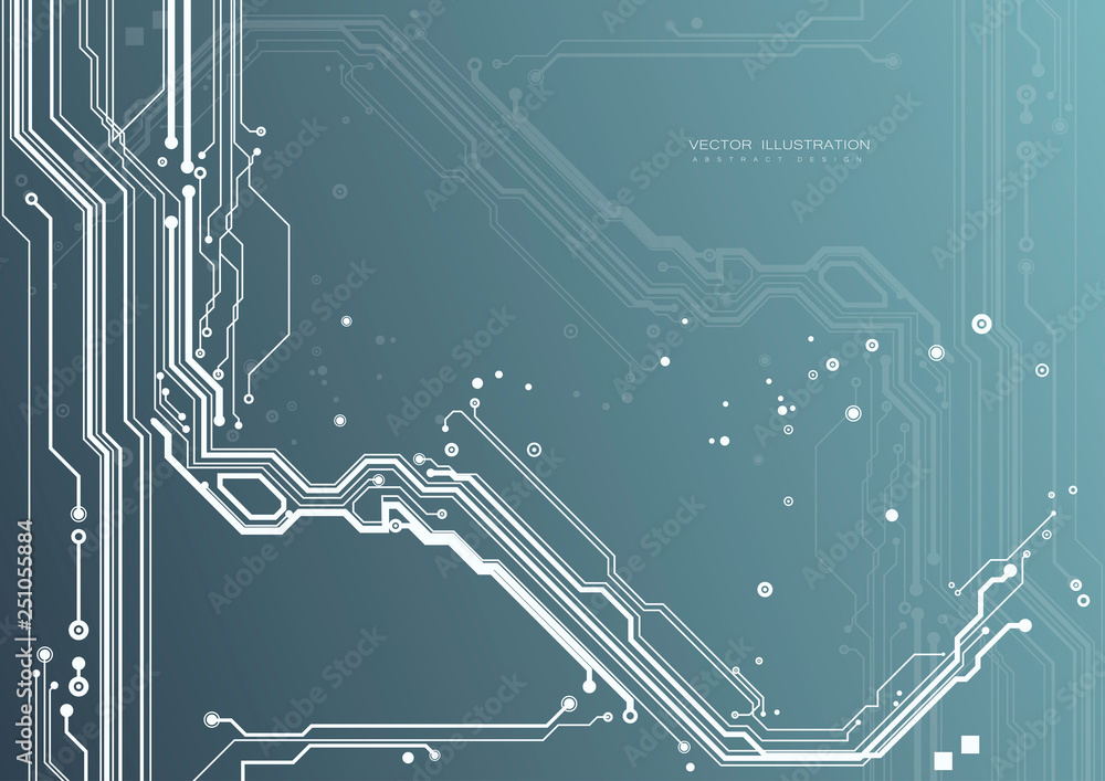 Aufkleber circuit board digital chipset electronic technology computer lines engineering processor flat copy s
