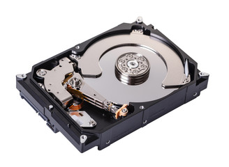 disassembled computer hard drive