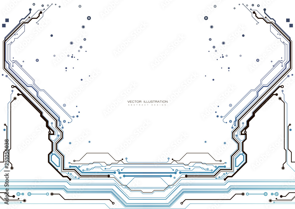 Aufkleber circuit board digital chipset electronic technology computer lines engineering processor flat copy s