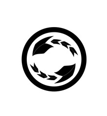 Abstract circled symbol