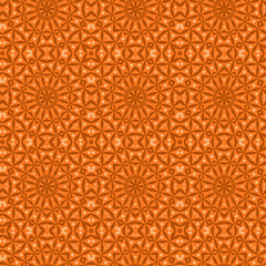 Seamless color pattern from a variety of geometric shapes and lines.