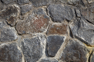 Pattern of stone wall surface