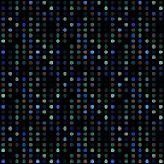 Seamless abstract pattern background with a variety of colored circles.