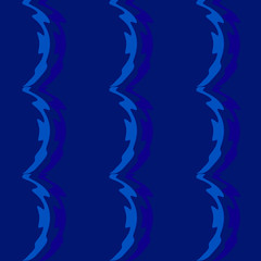 Obraz premium Seamless pattern background with multi-colored wavy lines.