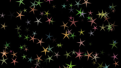 Background of multi-colored stars. Abstract background pattern.