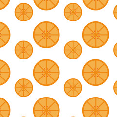 orange pattern in a white background. vector design illustration