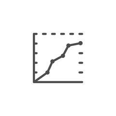 Graph line icon