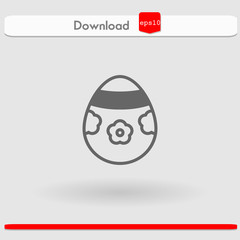 easter egg vector icon