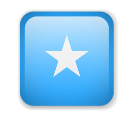 Somalia Flag. Bright Square Icon. Vector Illustration