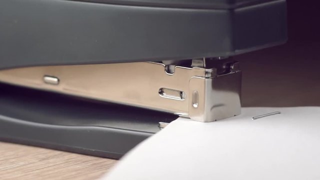 Close up of stapler