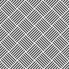 Vector seamless pattern of intertwined stripes.