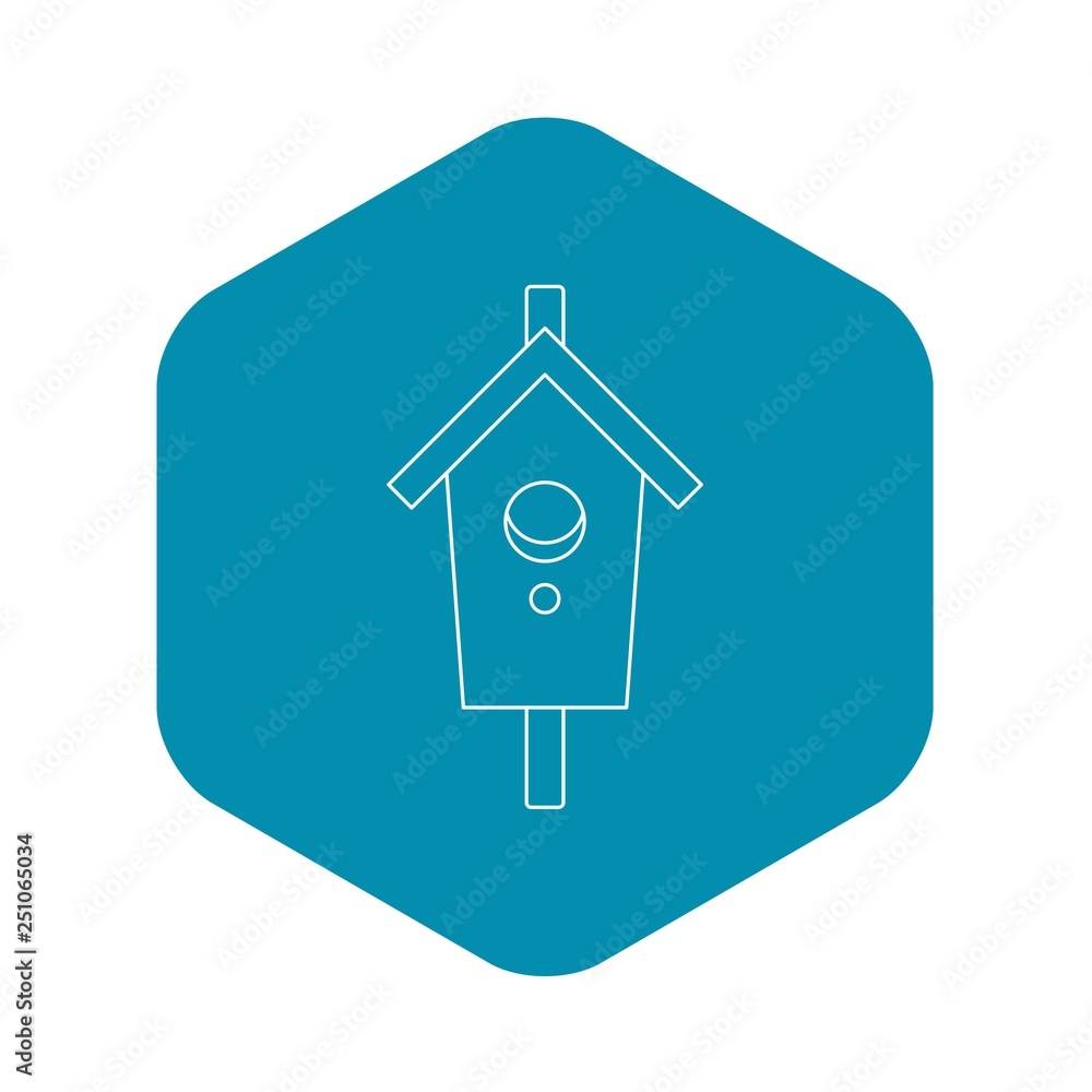 Poster nesting, box icon. outline illustration of nesting, box vector icon for web