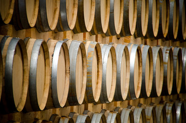 Casks or barrels of wine